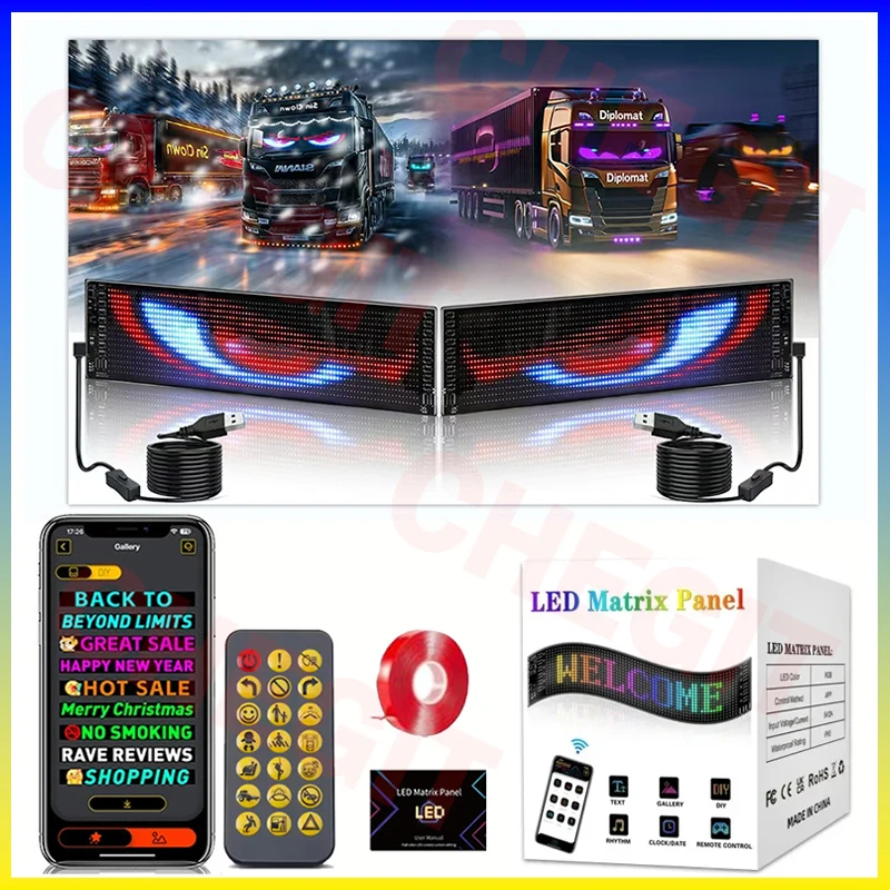 Car Led Light - Display led caminhão olho sinal de