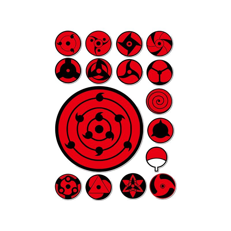 Car Accessories Japanese - Conjunto de Adesivos Recortados Sharingan Eye,