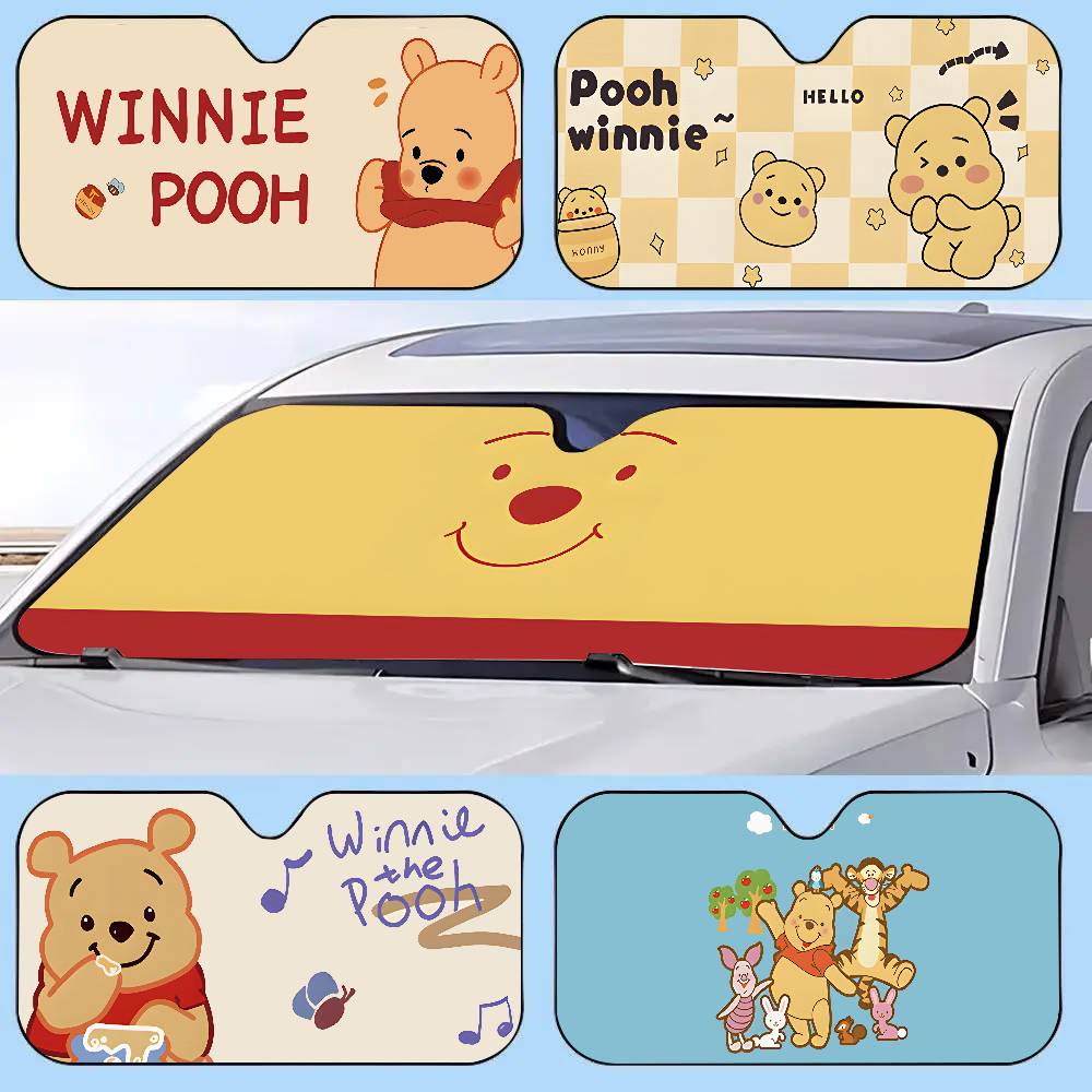 W-Winnies-The-Poohs Protetor S - Windshield Sun Shade avaliação e preço