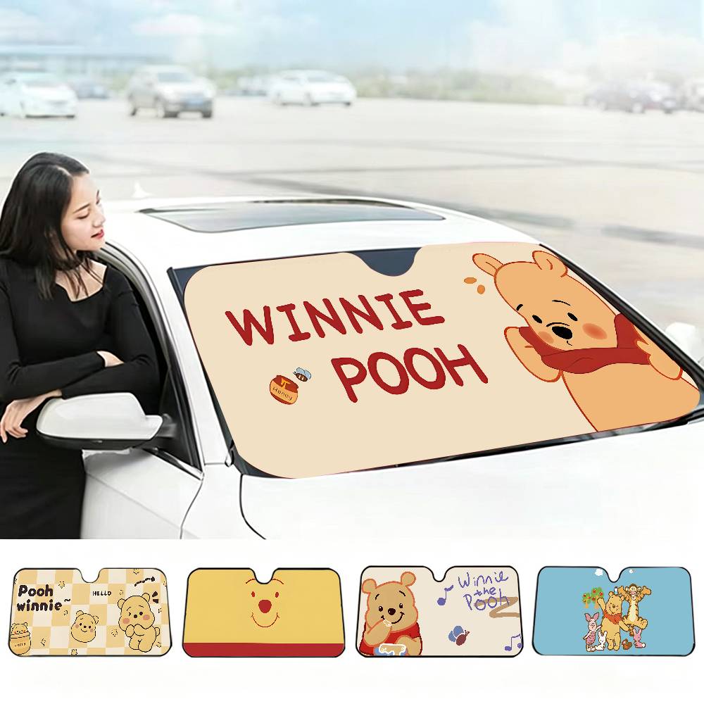 W-Winnies-The-Poohs Protetor S - Windshield Sun Shade avaliação e preço