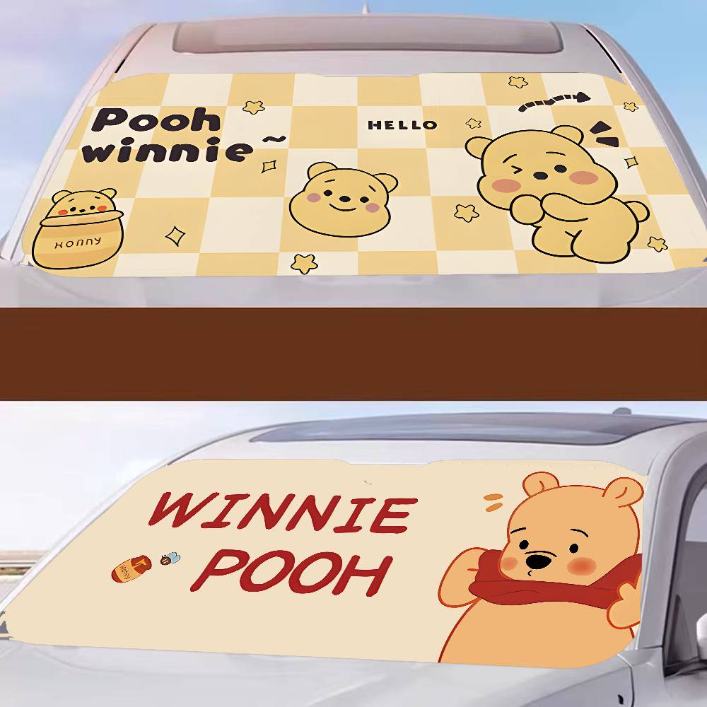 W-Winnies-The-Poohs Protetor S - Windshield Sun Shade avaliação e preço